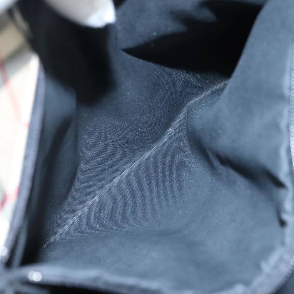 Burberrys Blue Label Tote Bag Nylon Black Auth bs21183 - Picture 12 of 16